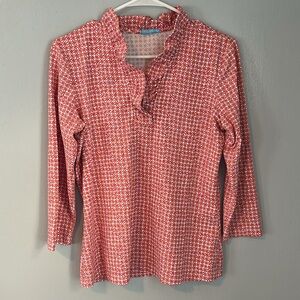 J. McLaughlin Durham Ruffle Neck Top